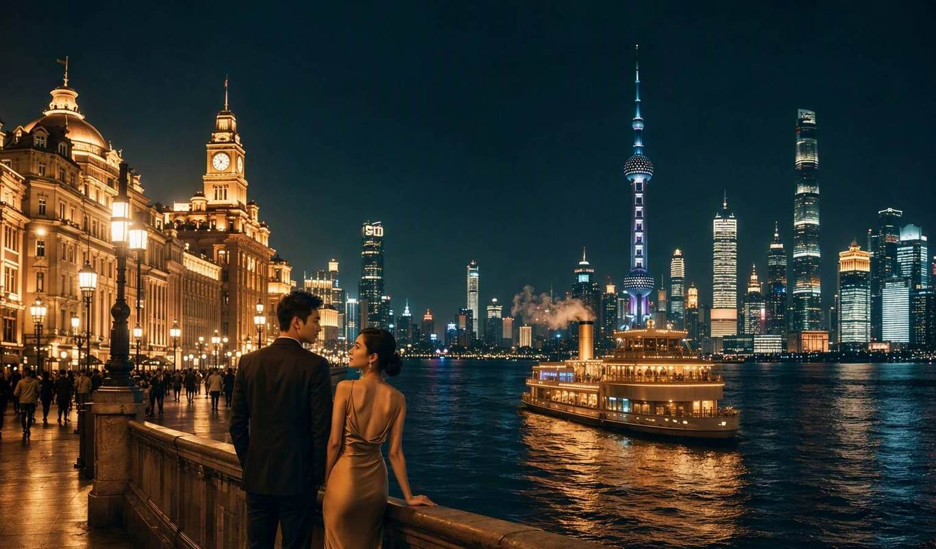 Shanghai Bund family journey